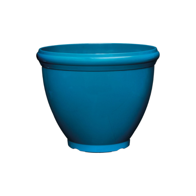 A simple round container with a wide opening at the top