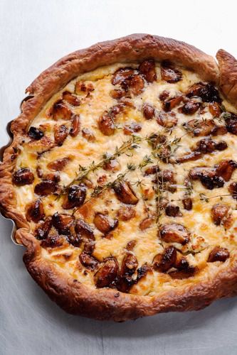 Caramelized Garlic Tart - Caramelised Garlic Tart - Caramelised Garlic Tart Recipe