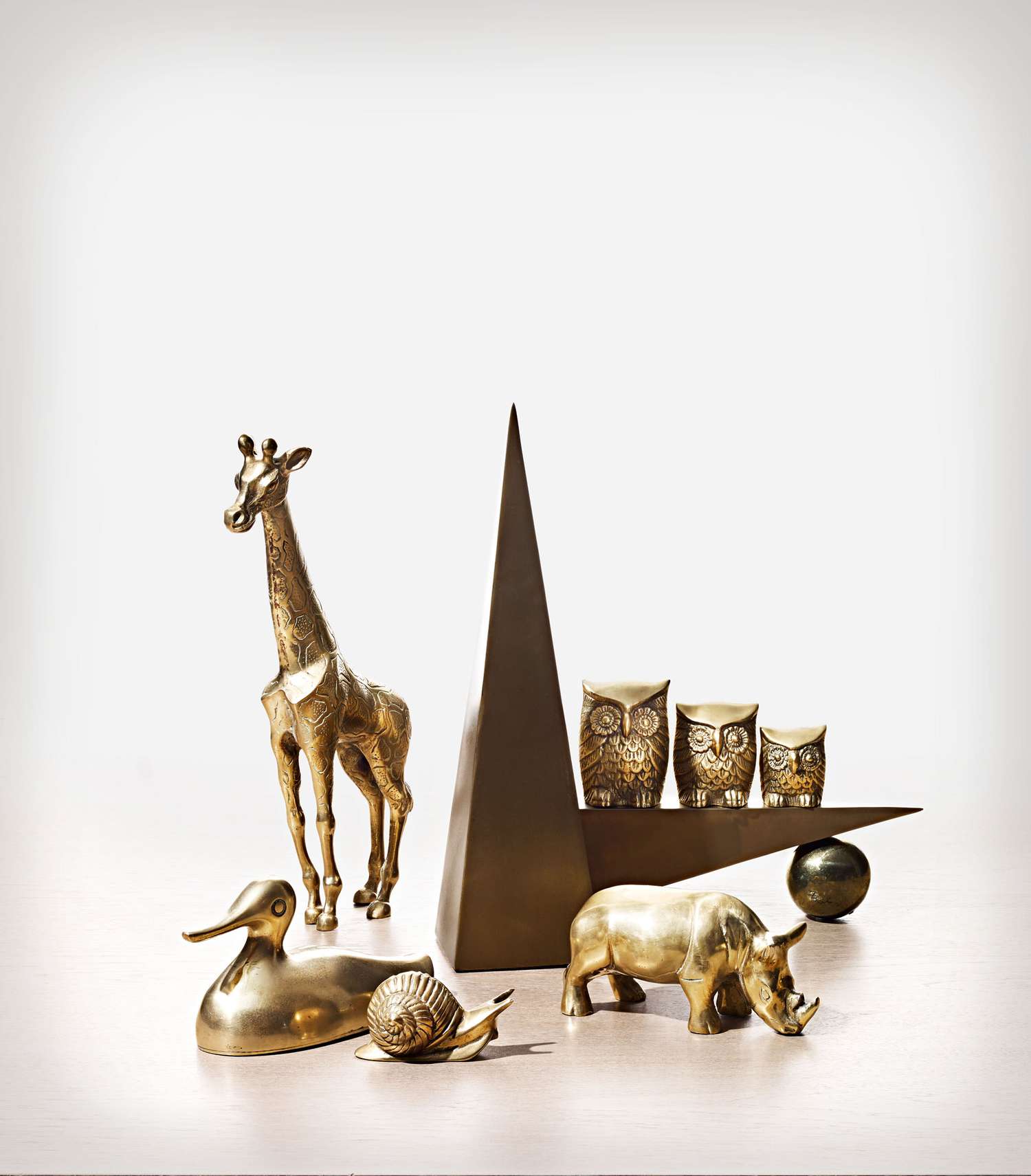 brass animal figurines