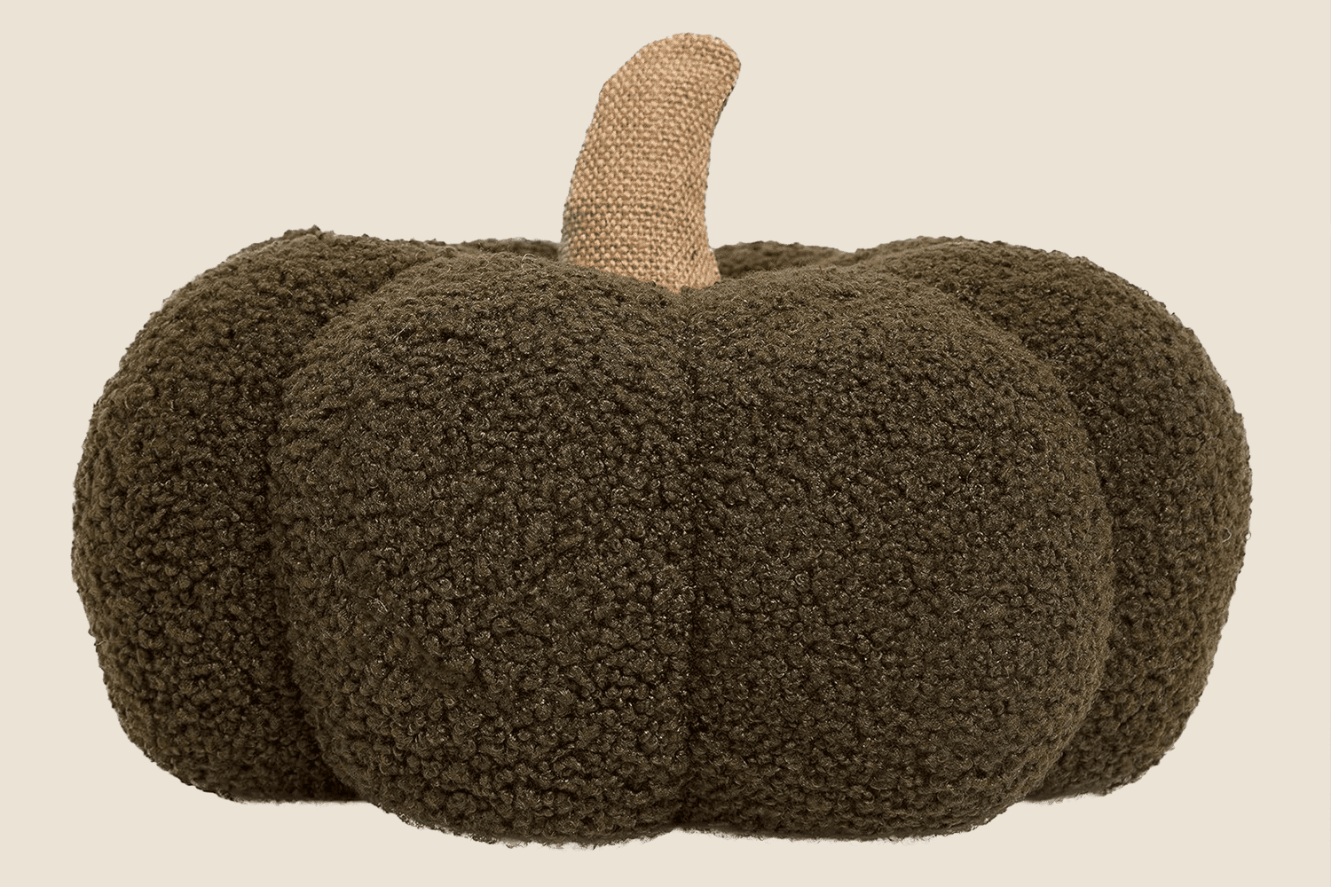Stuffed pumpkin decor