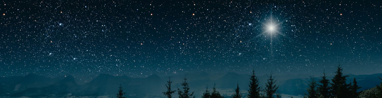The star indicates the christmas of Jesus Christ.