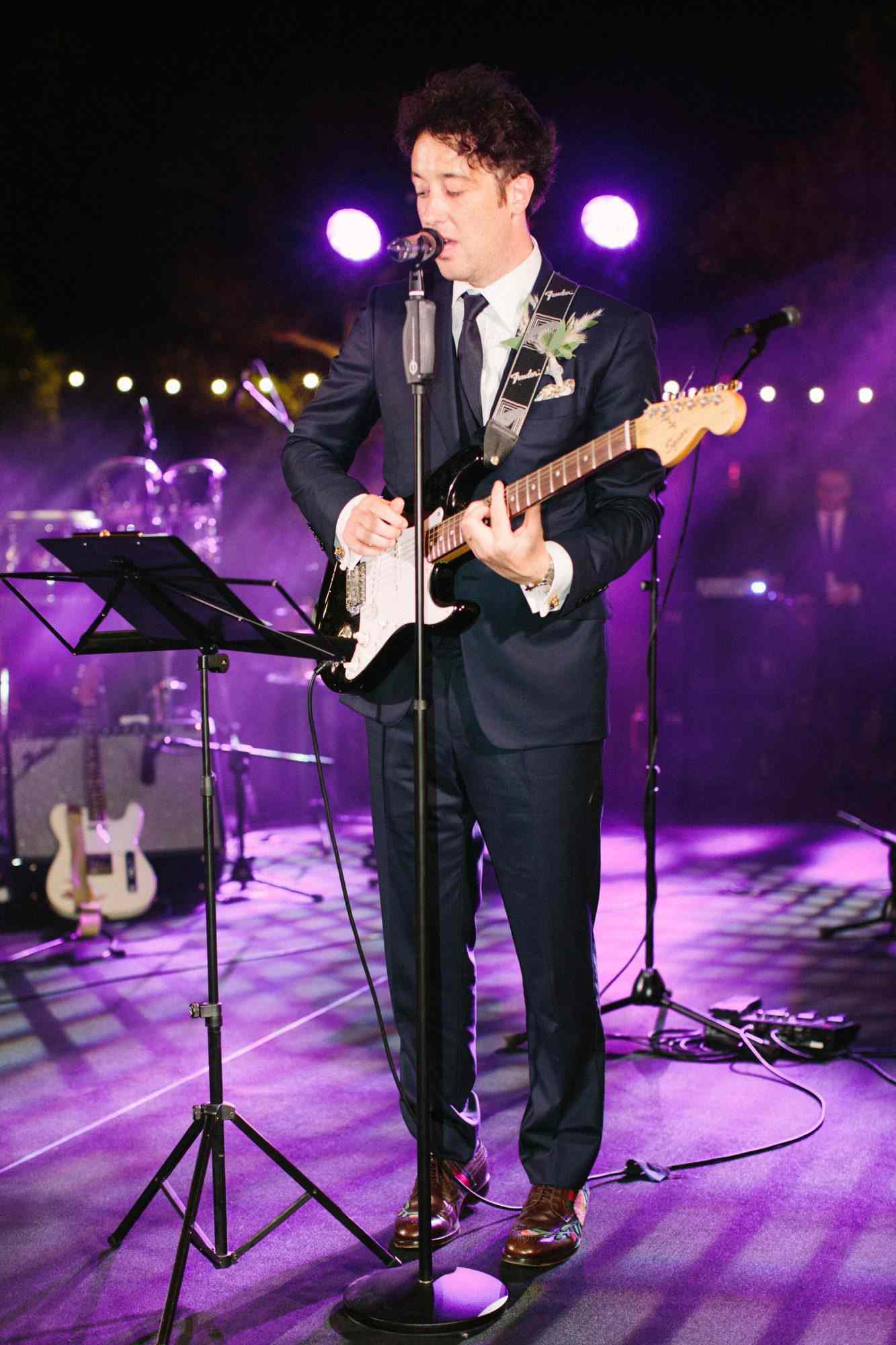 wedding groom guitar
