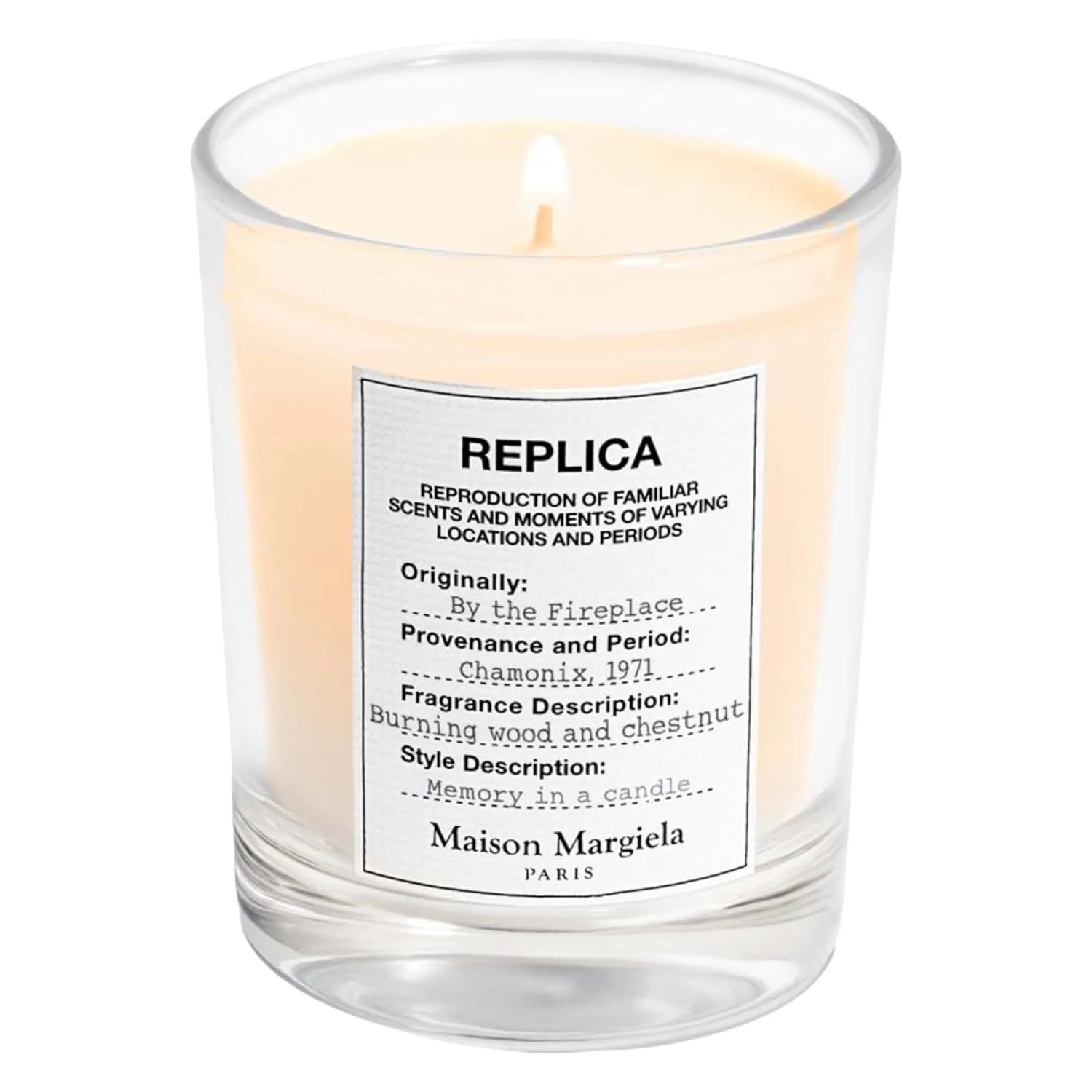 a white maison margiela candle