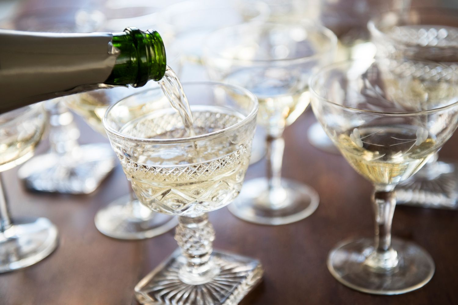 Specialty champagne glasses
