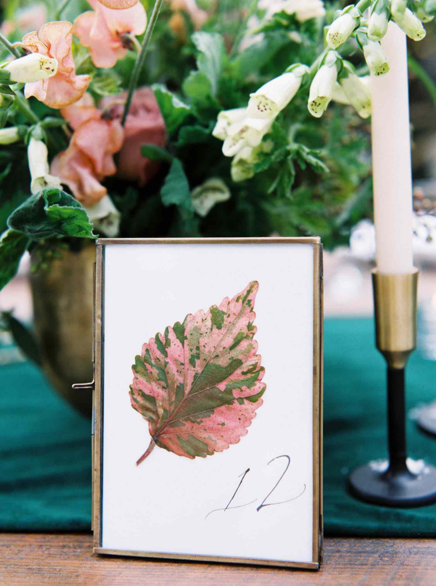 wedding table sign