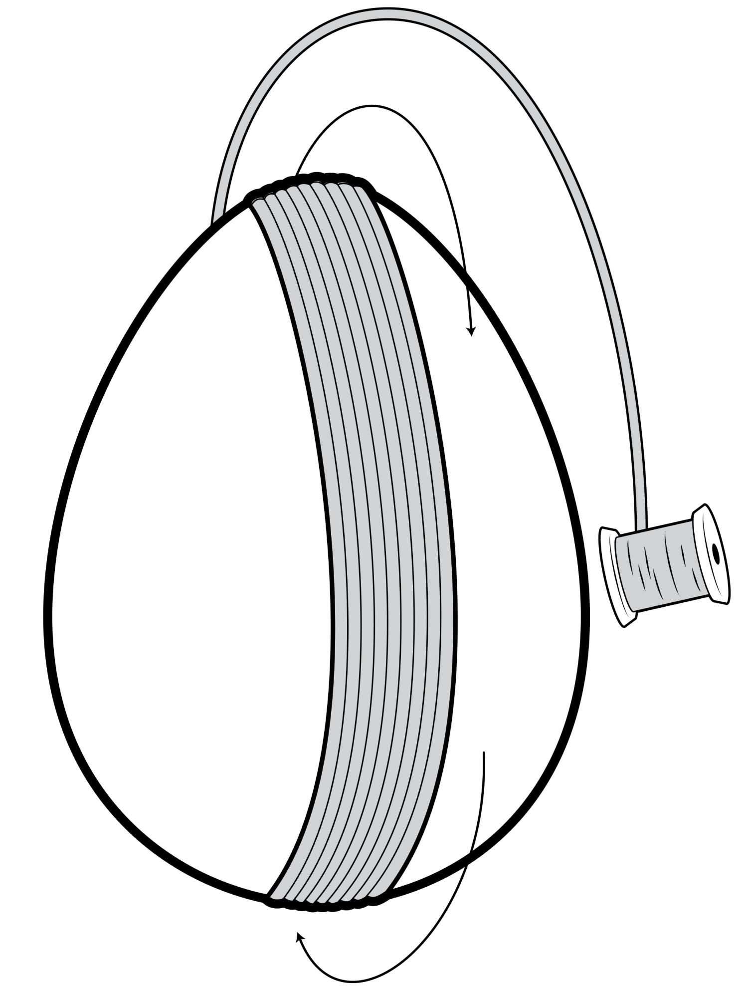 temari eggs project illustration step three