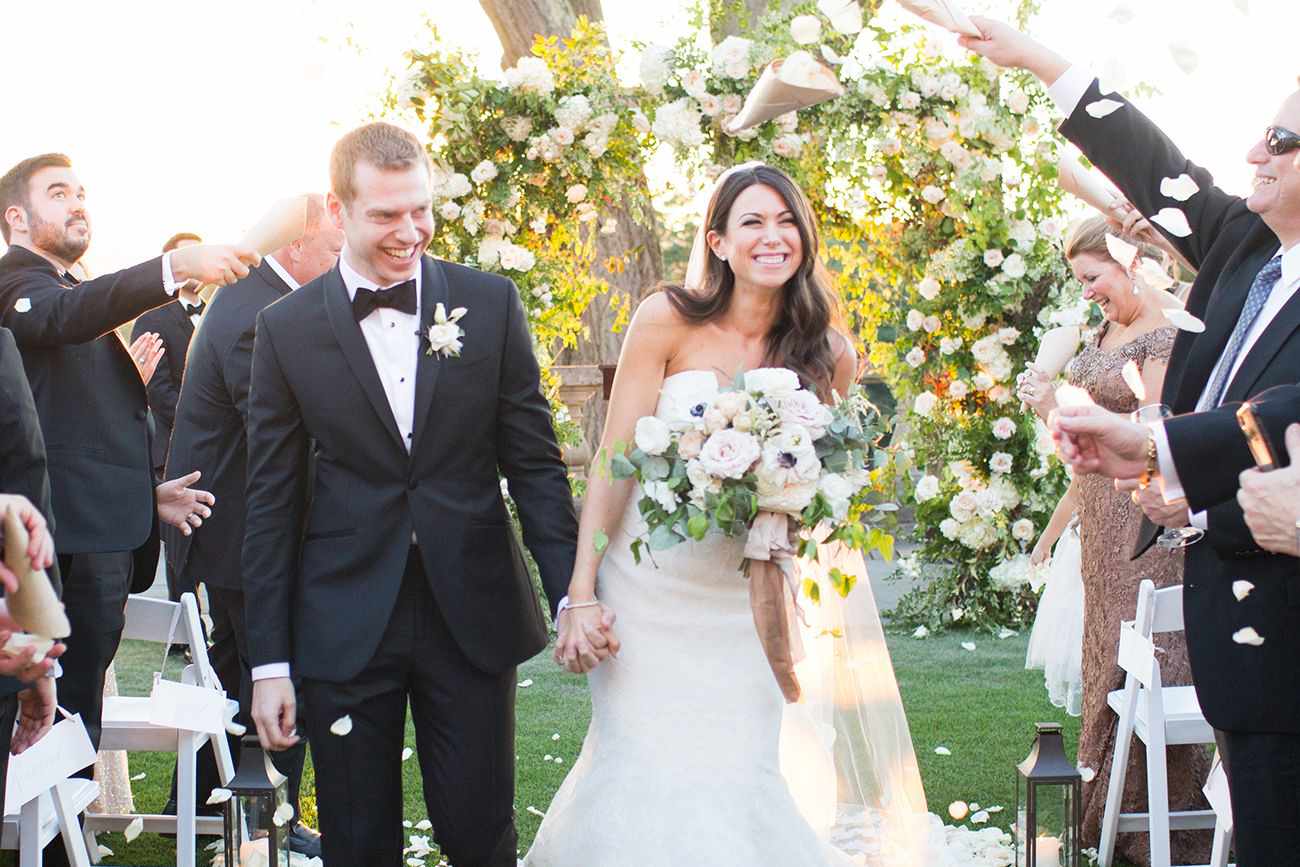 jessica brian traditional wedding recessional