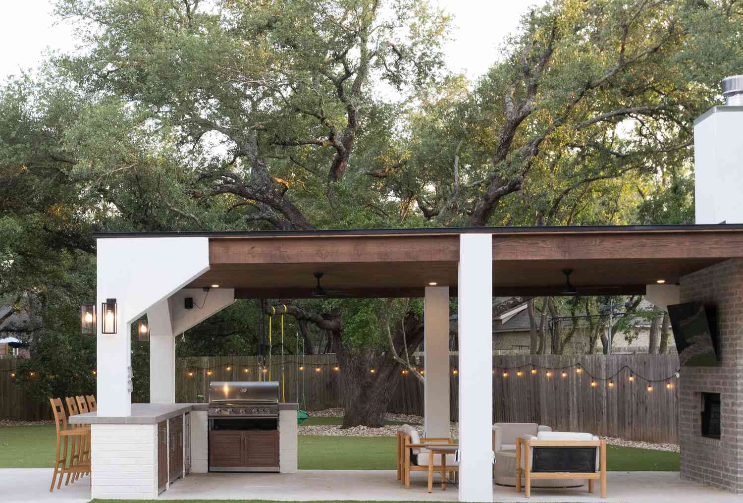 Outdoor Covered Kitchen