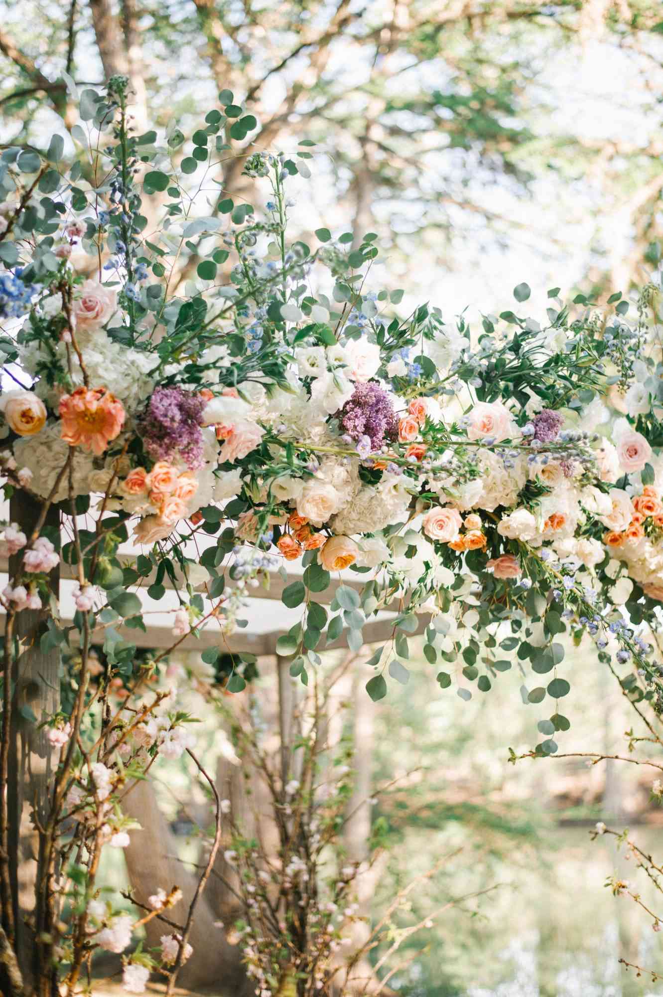 floral chuppah