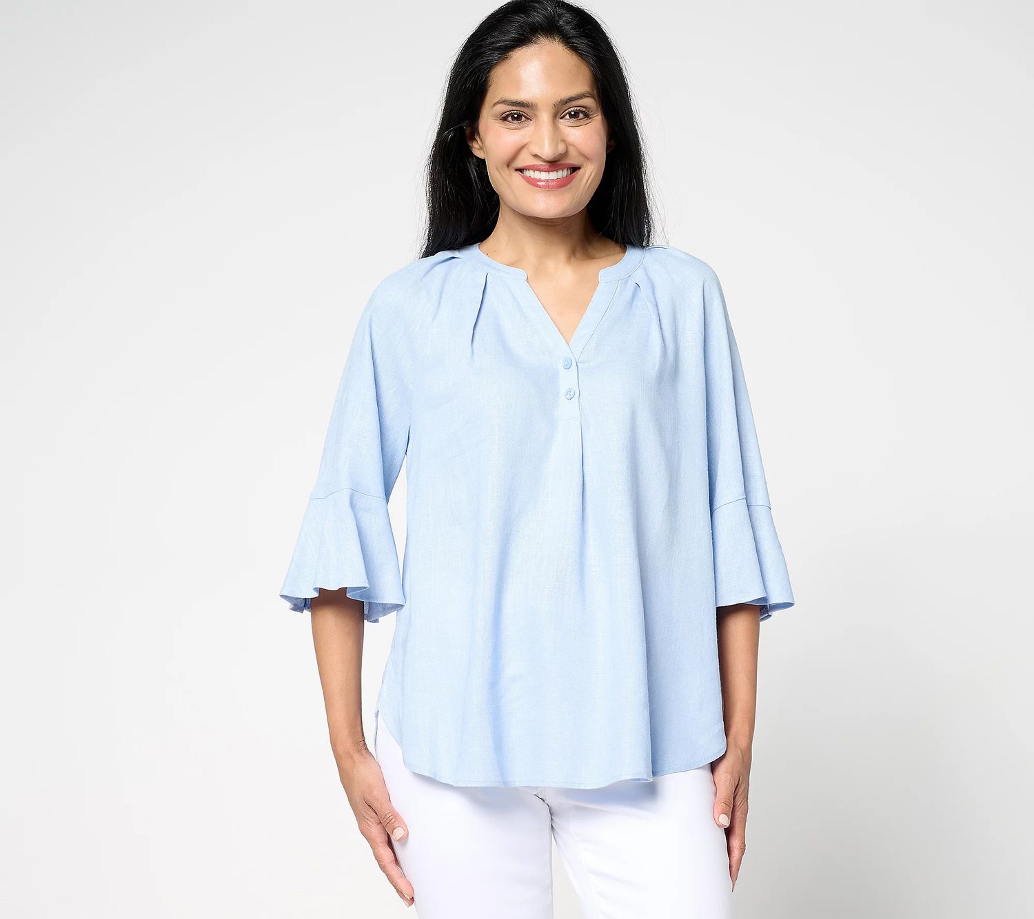 Martha Bell Sleeve Curved Hem
