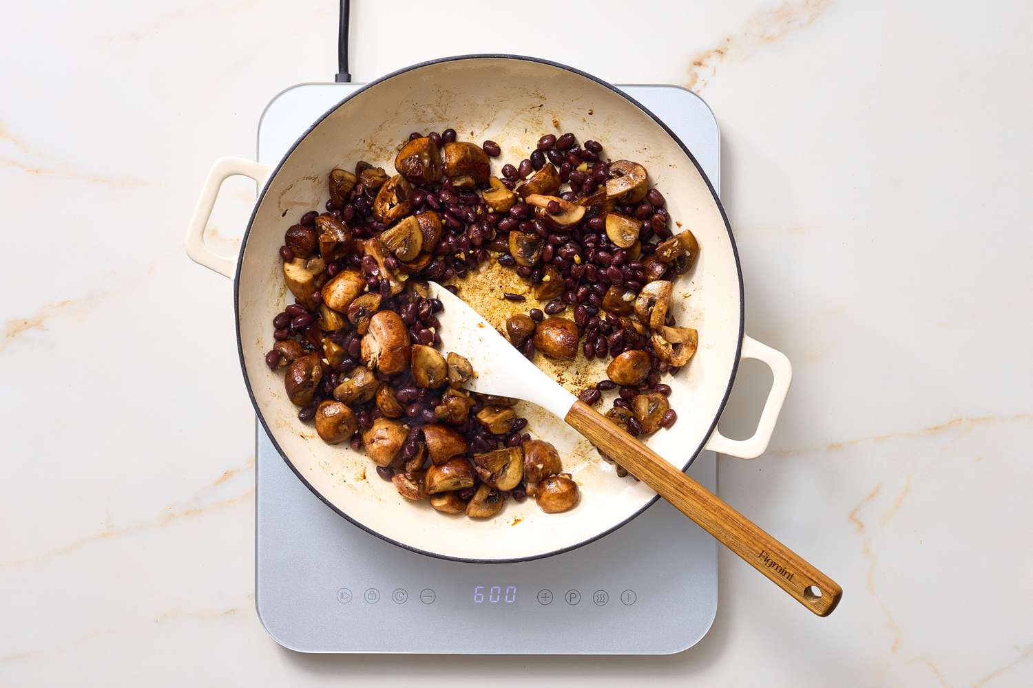 Mushroom and Black Bean Tortilla Casserole 