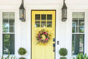Yellow front door