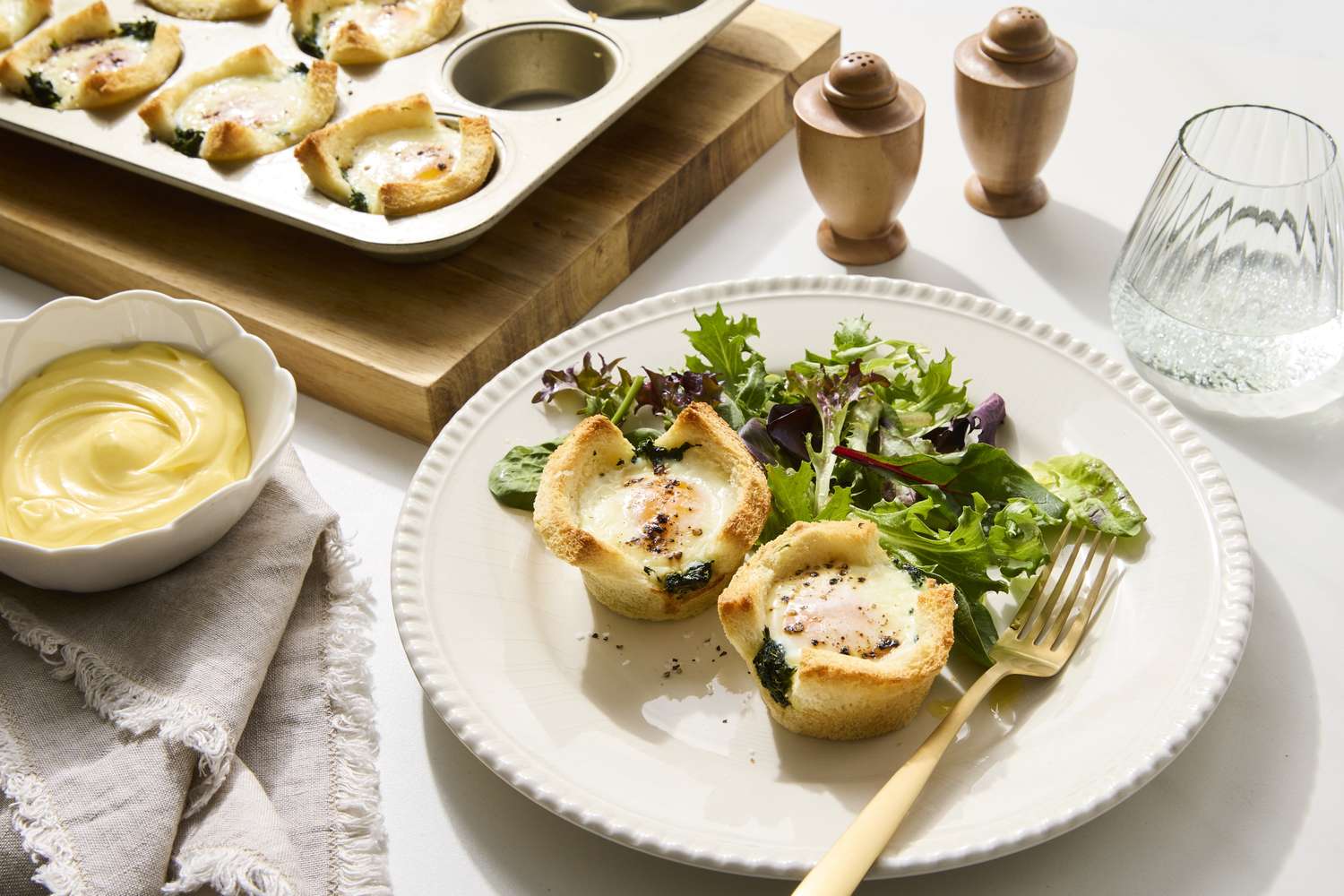 Easy Egg Florentine Cups