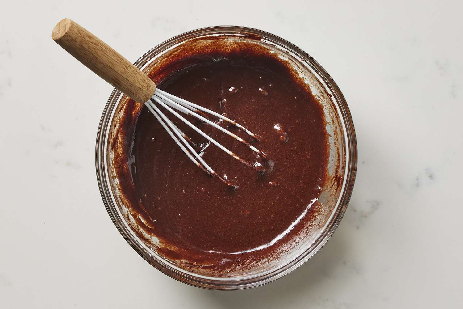 Batter for triple chocolate brownie cups