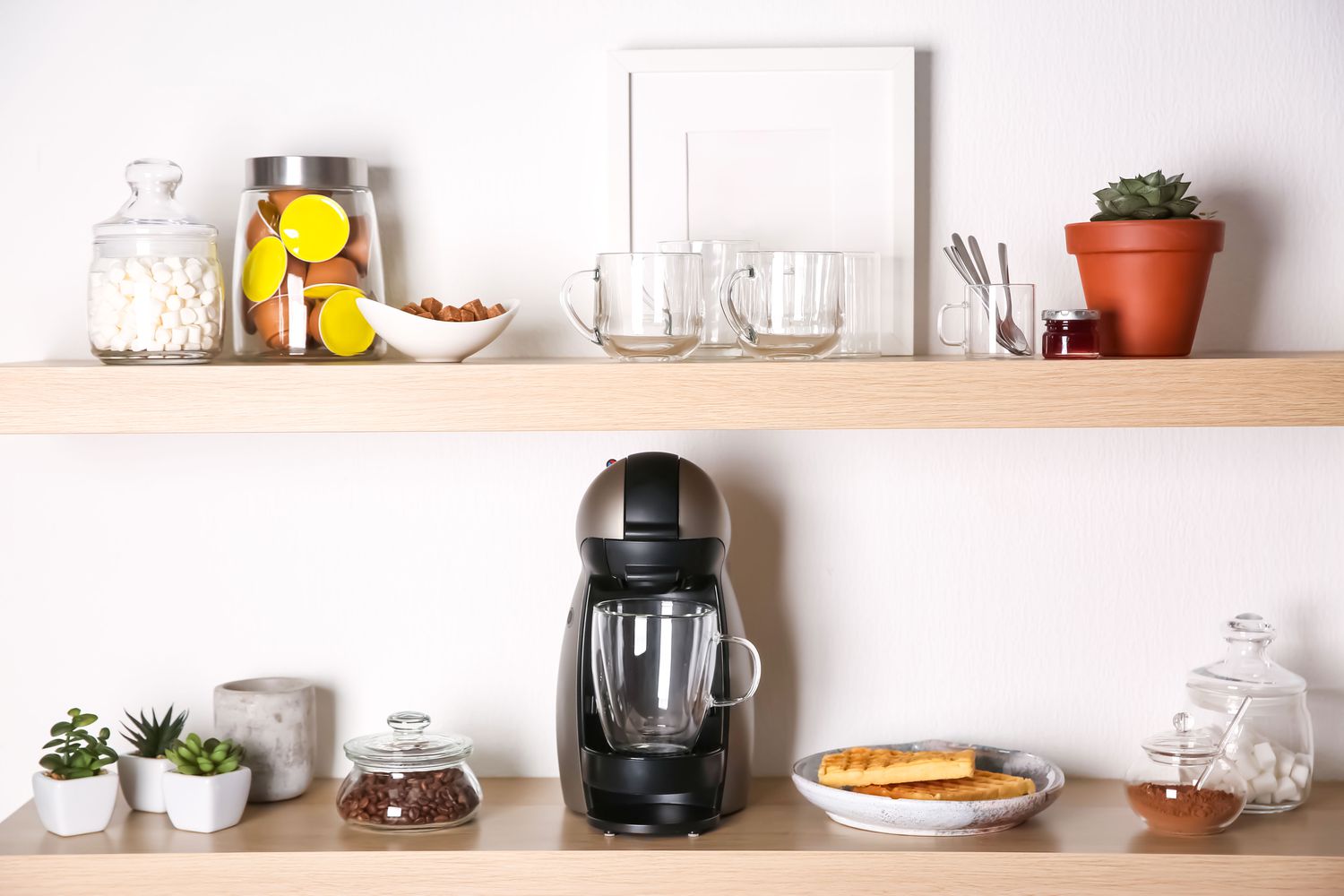coffee station in pantry