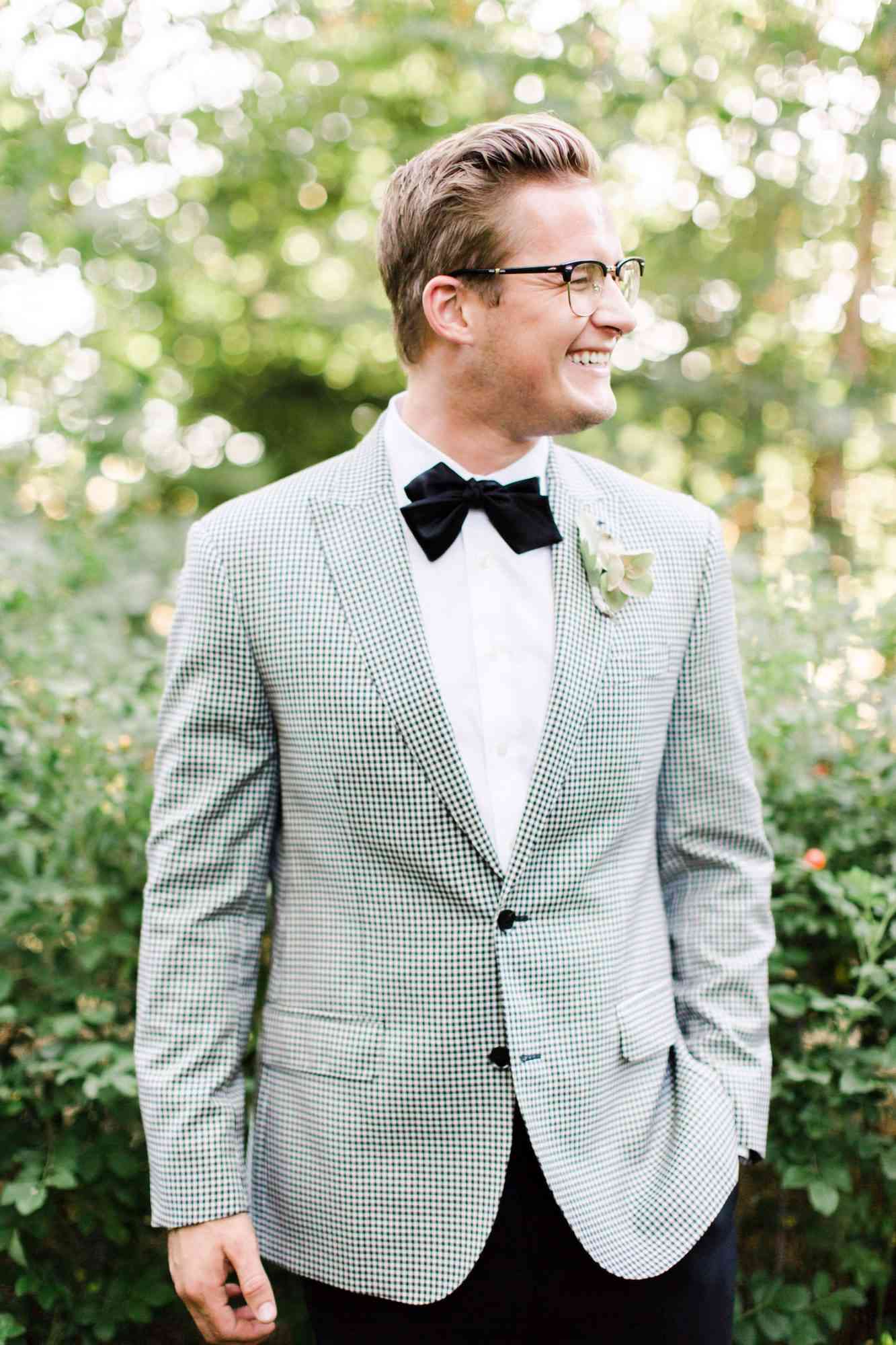 checkered suit jacket