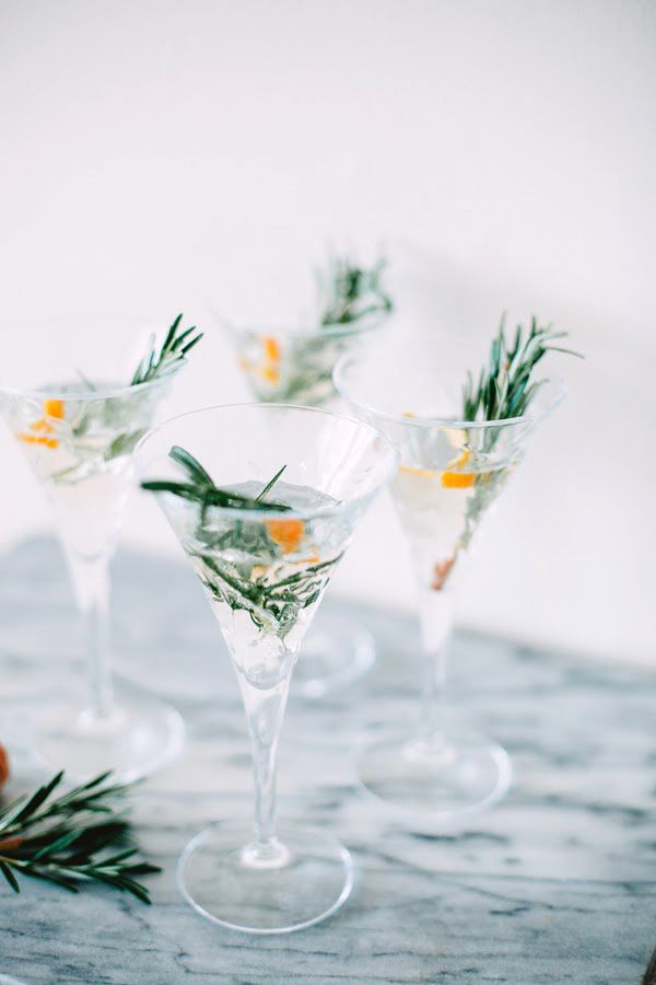champagne cocktail rosemary