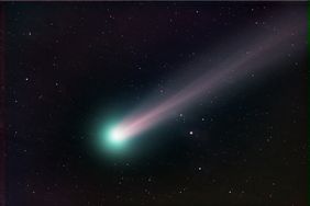 Comet in night sky
