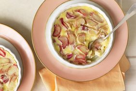 rhubarb custards