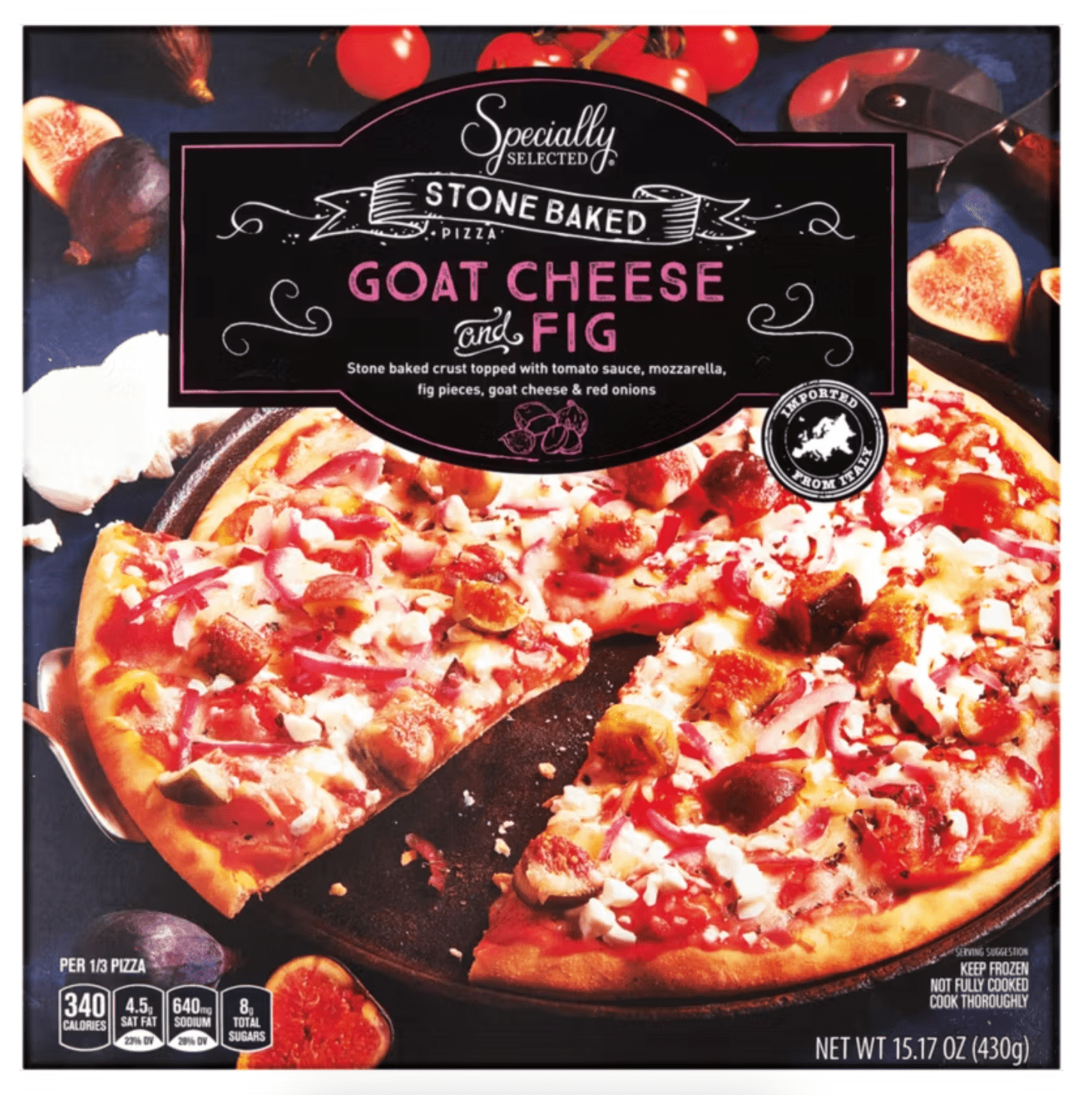 Goat cheese and fig pizza