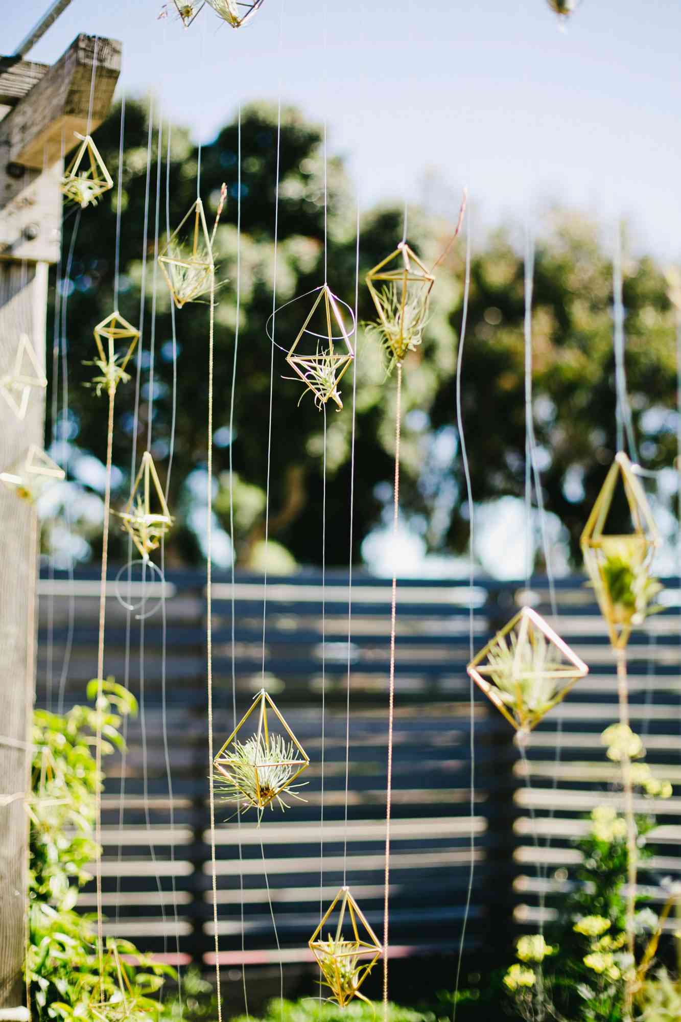 hanging plant wedding favors green