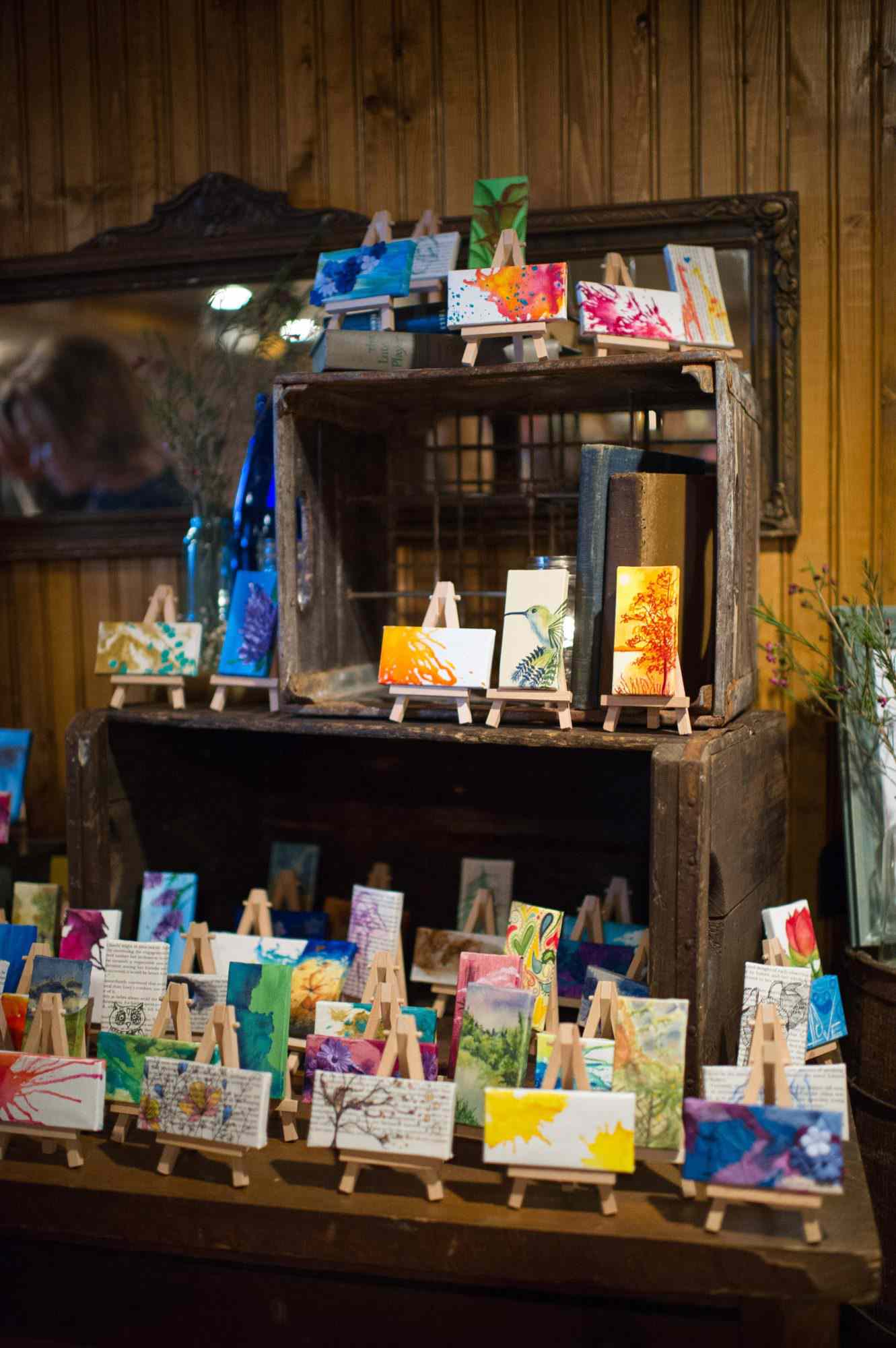 small art canvases wedding favors