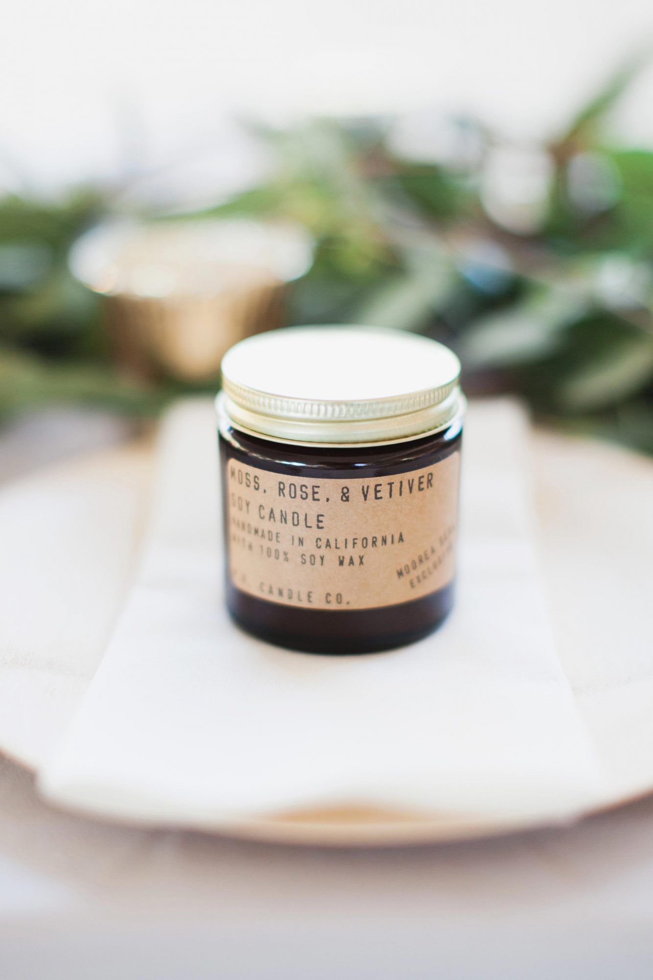 rustic candle jar wedding favor