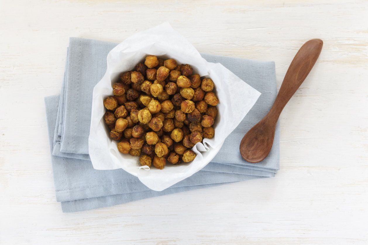 Roasted Chickpeas with Garlic