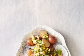 gribiche and steamed potatoes