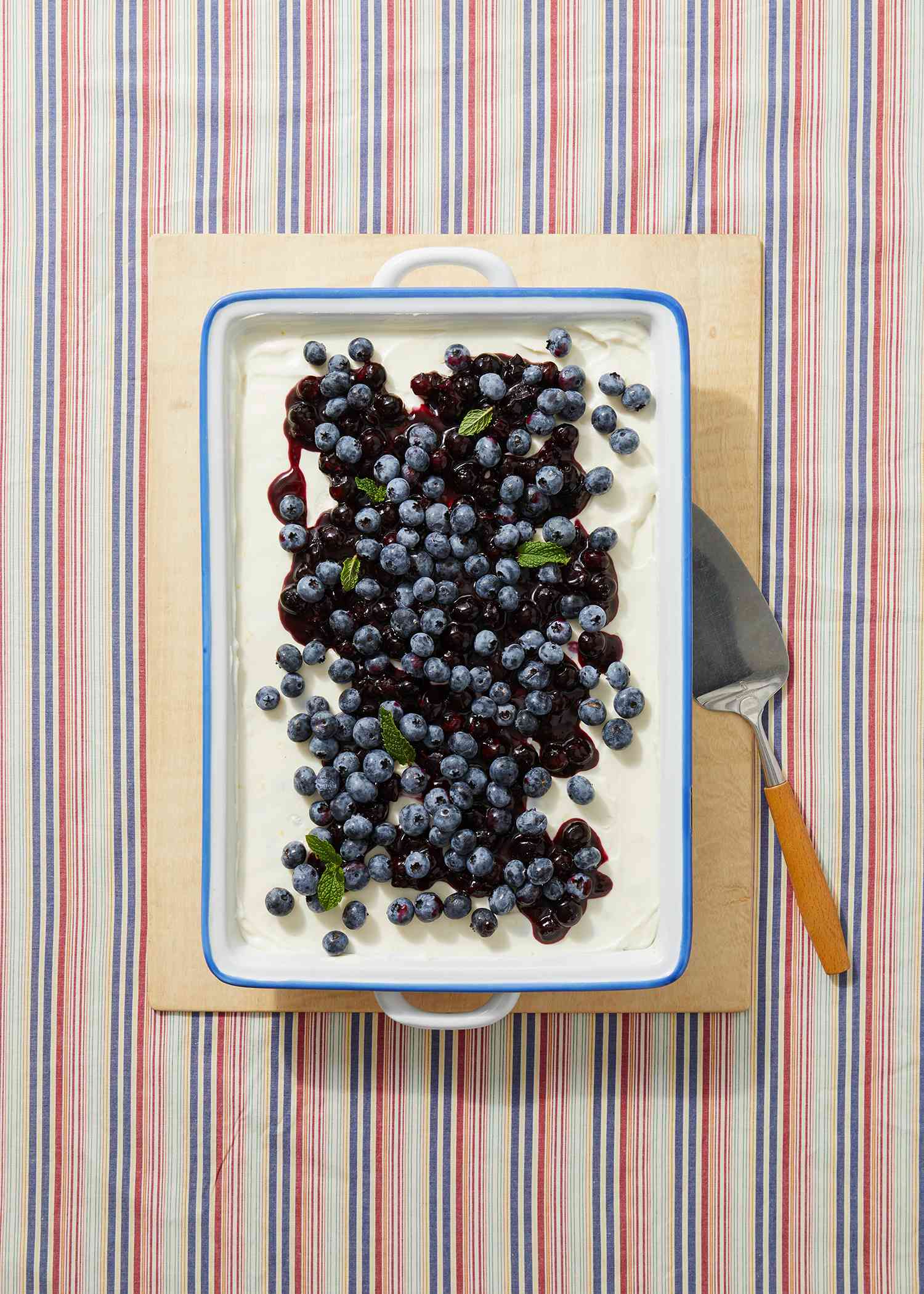 no-bake ricotta blueberry cheesecake