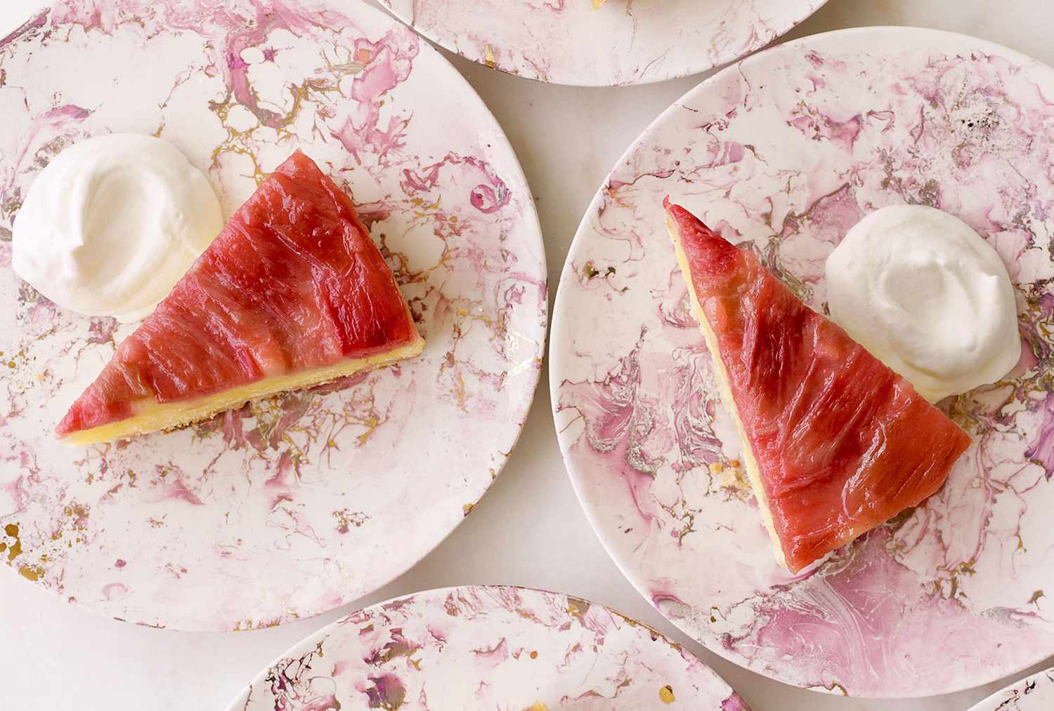 Rhubarb upside down cake