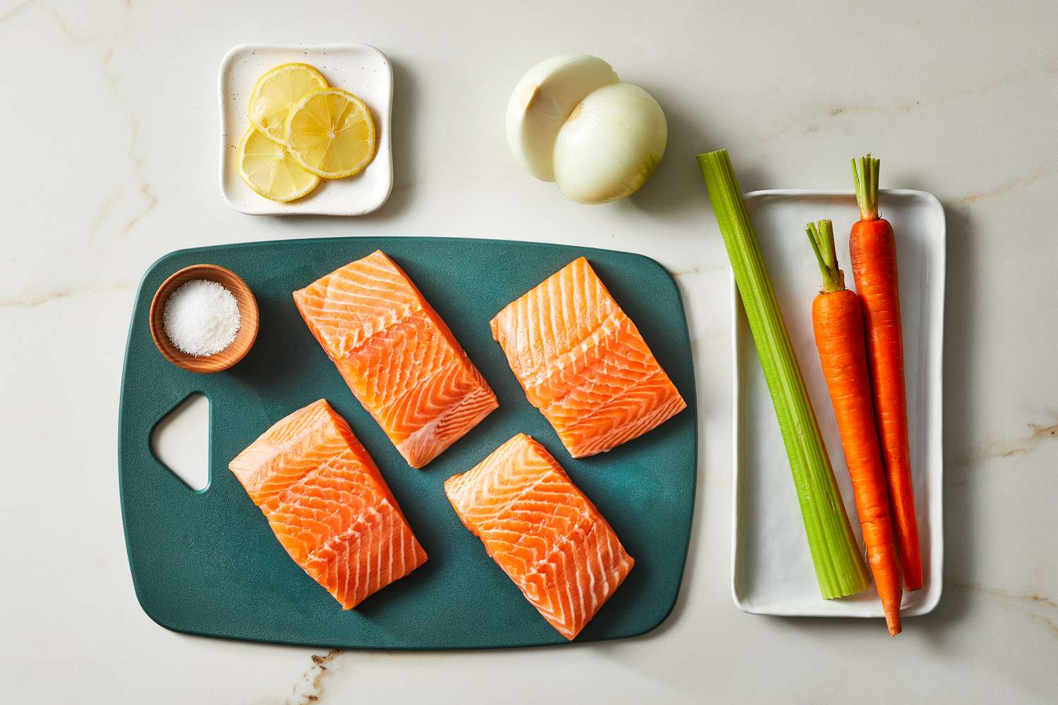 Simple Poached Salmon Ingredients