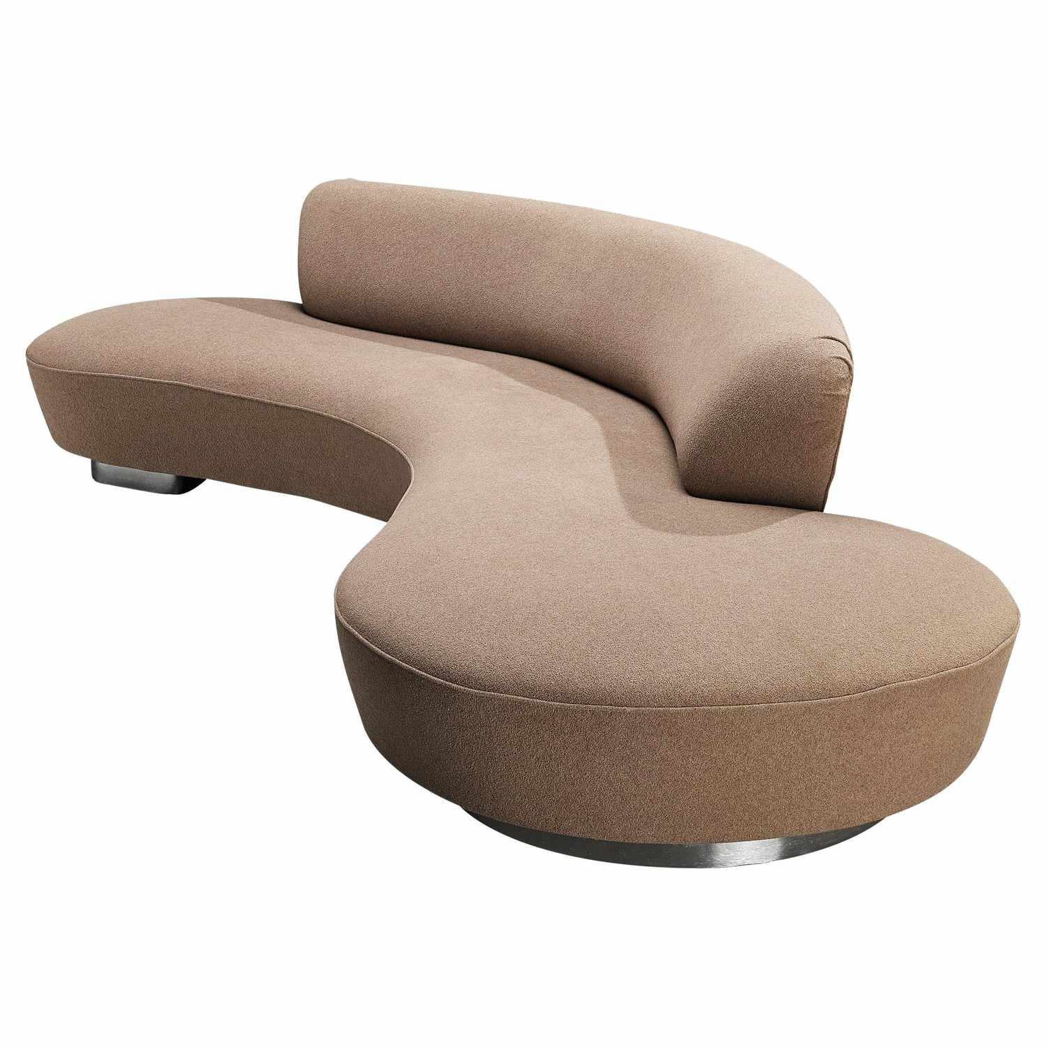 A curvy sofa