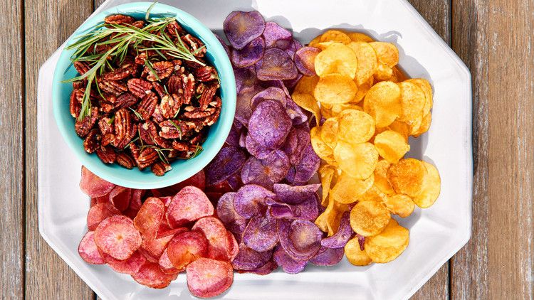 Red, White, and Blue Potato Chips