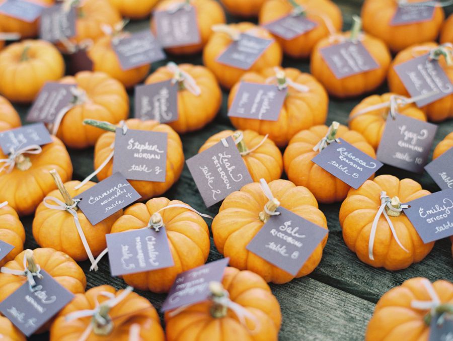 pumpkin wedding favors