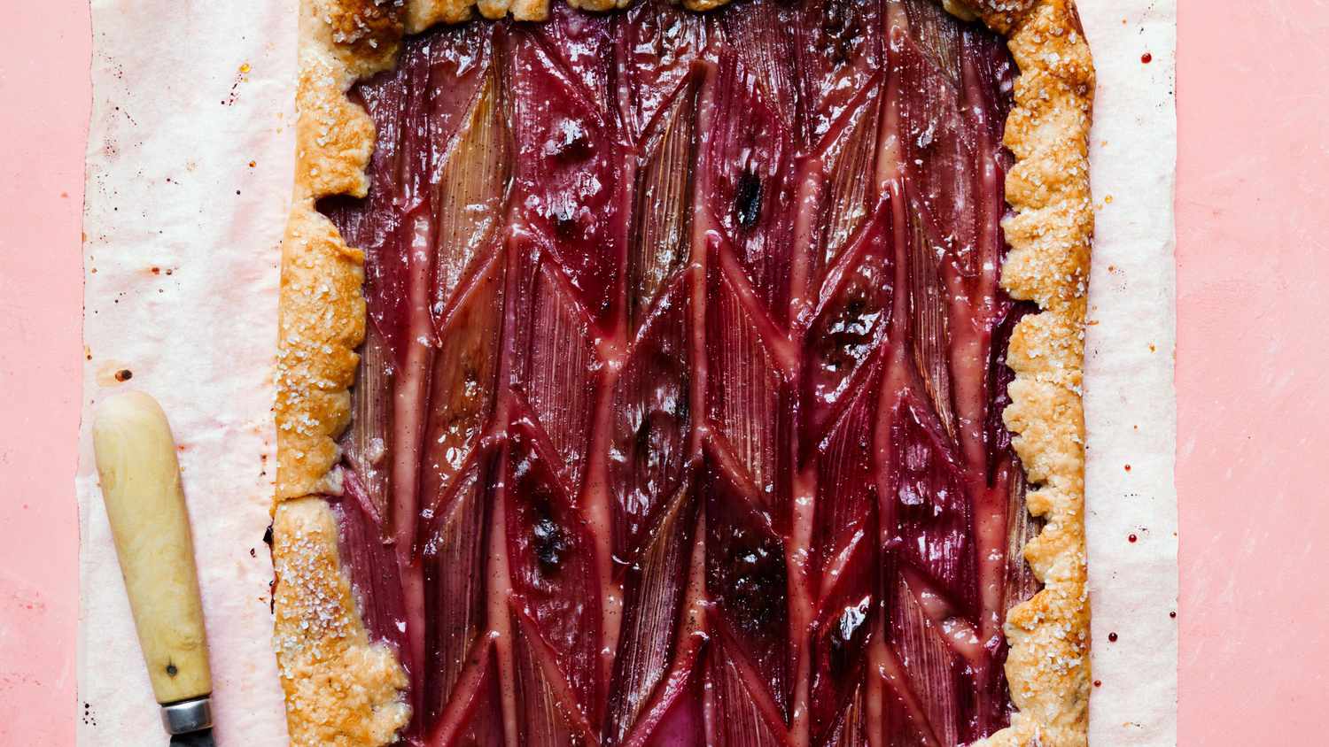 vanilla rhubarb tart