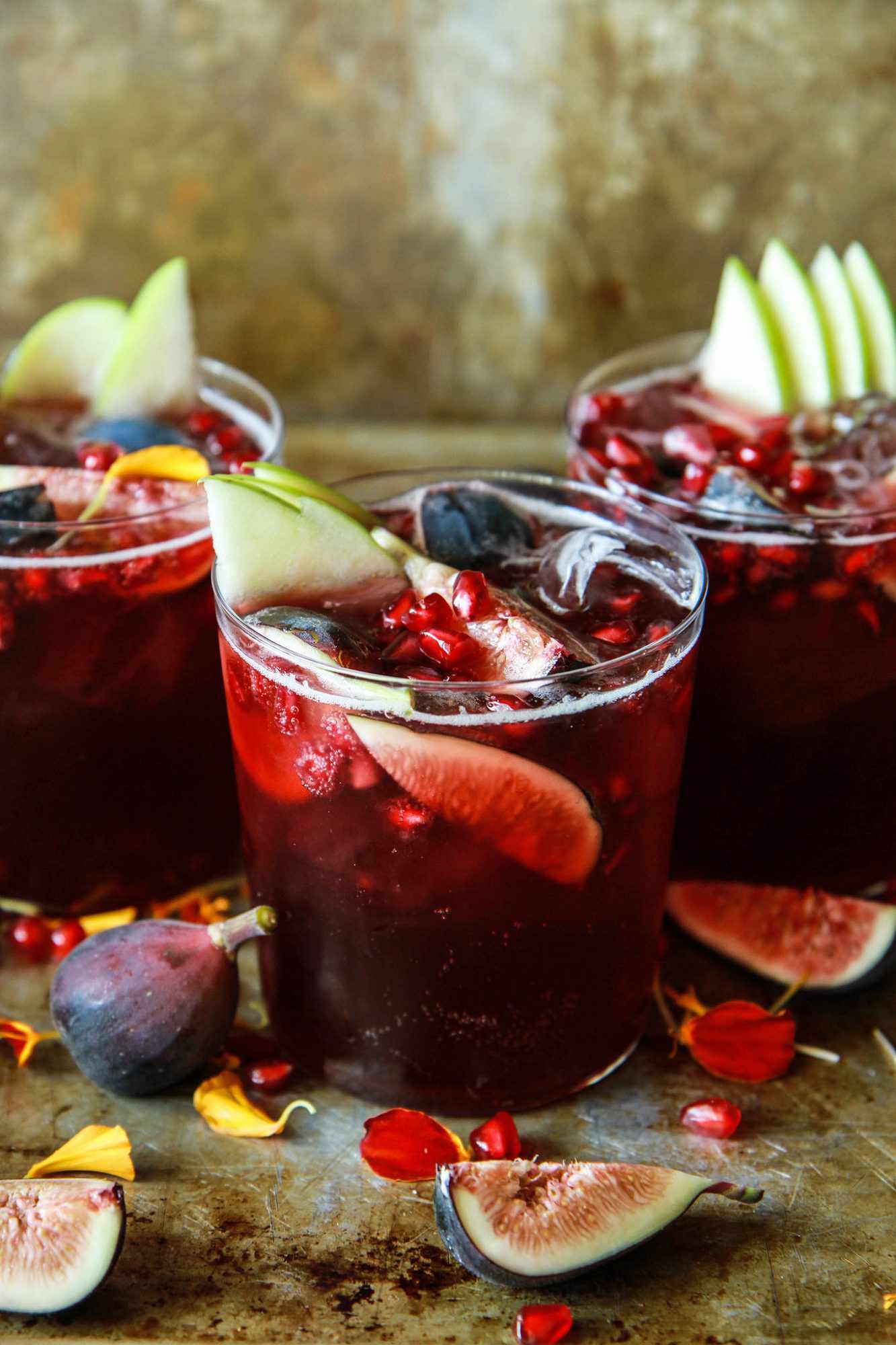 red champagne cocktail