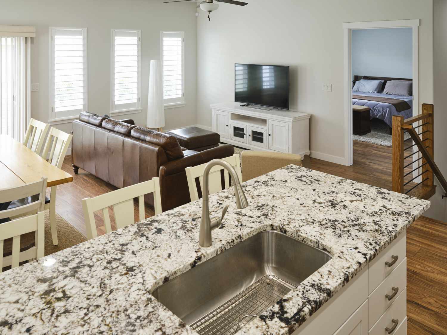 granite countertop in kitchen