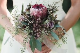 small bouquet with protea