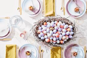 painted egg centerpiece