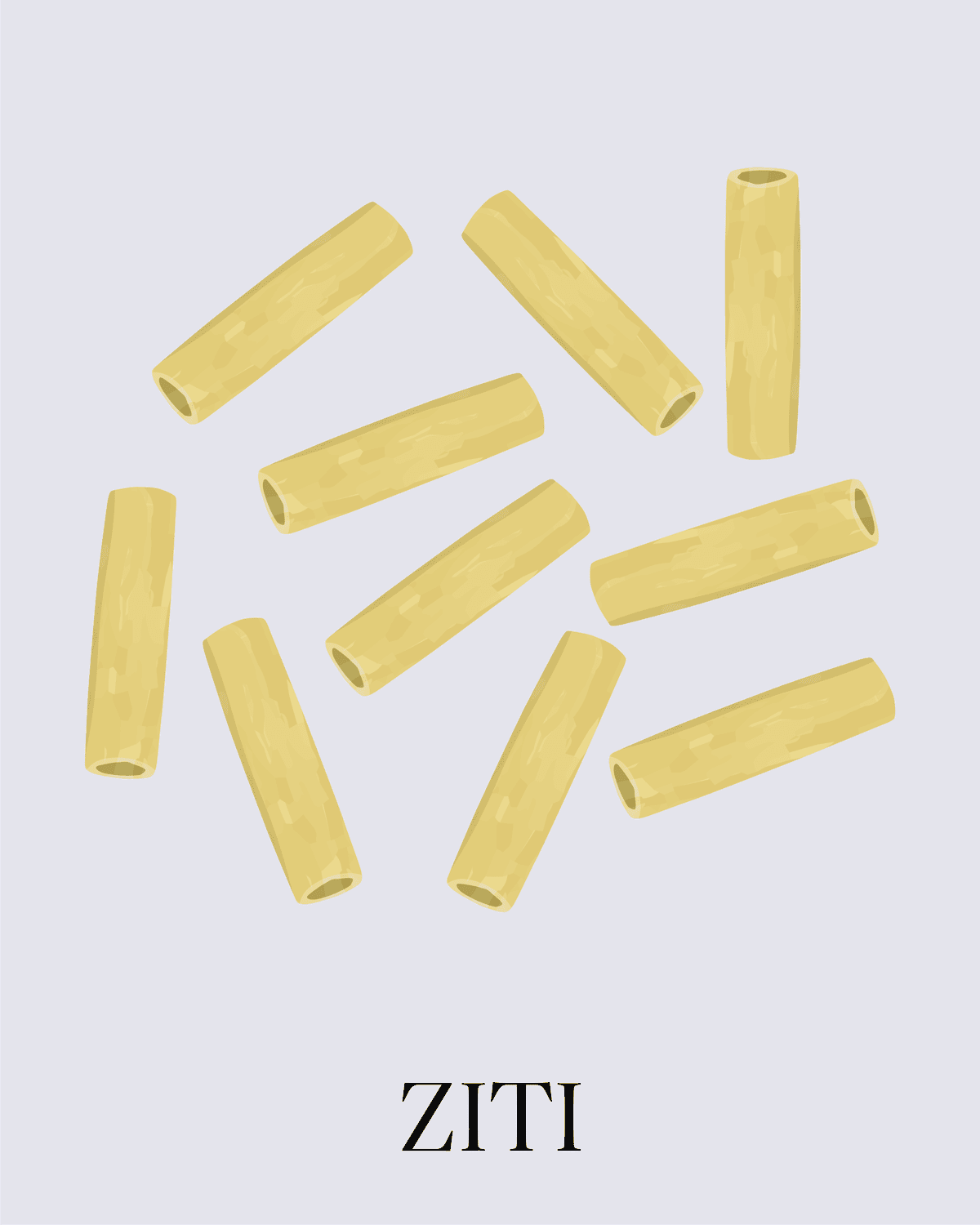ziti pasta shape