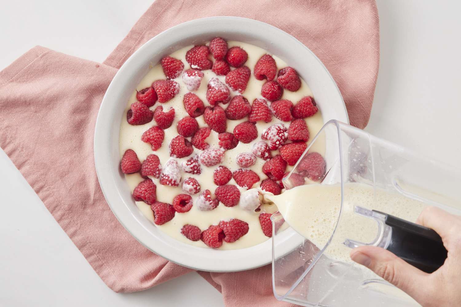 Baked Raspberry Custard Recipe