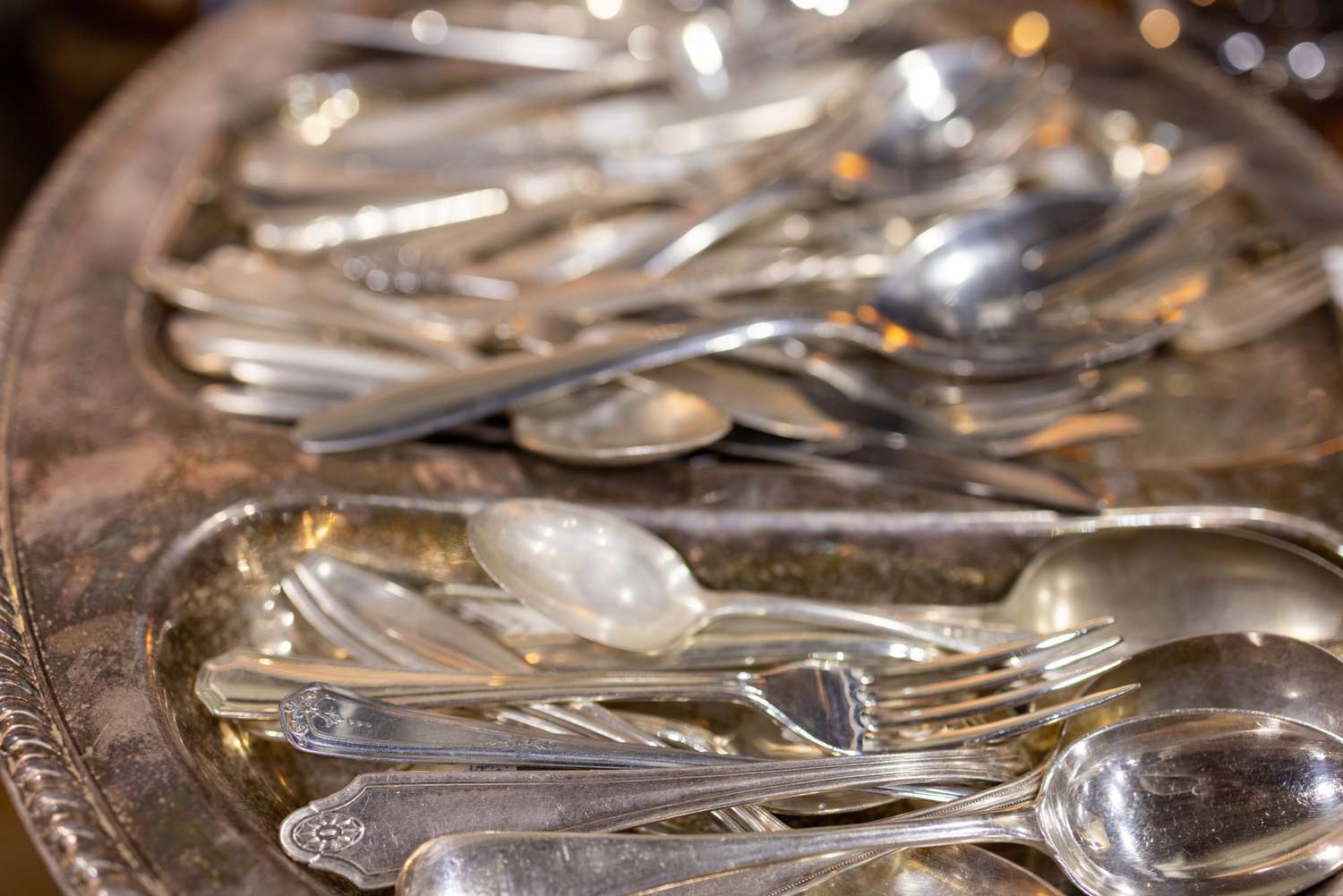 silver at an estate sale