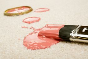 Paint stains on carpeting