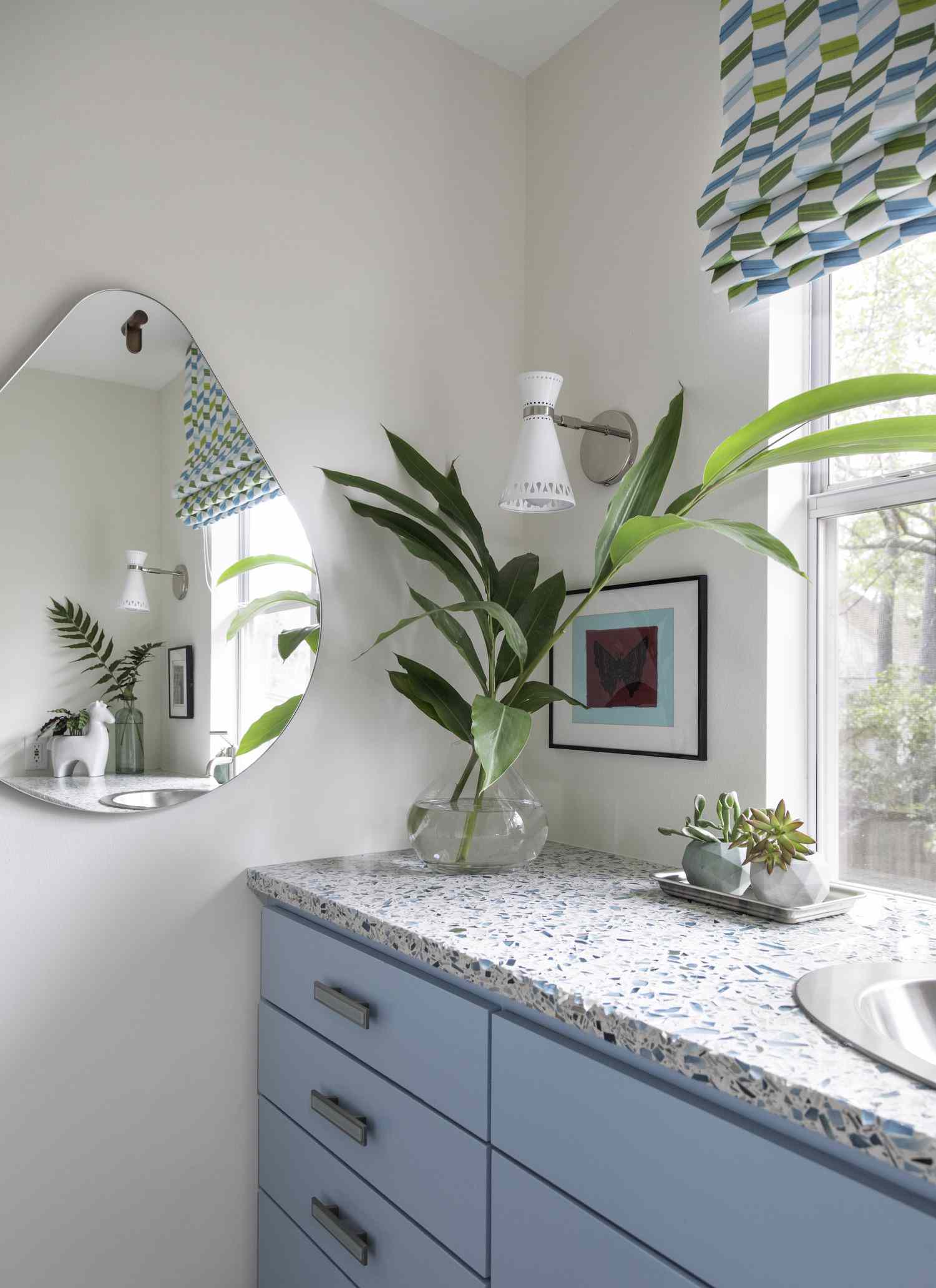 coastal blue green bathroom 