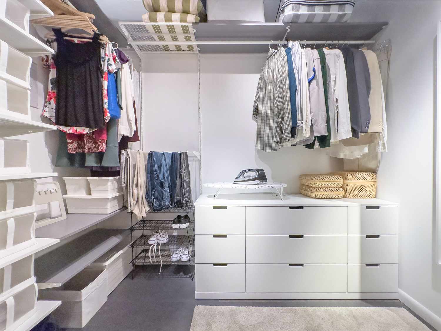 his and hers closet