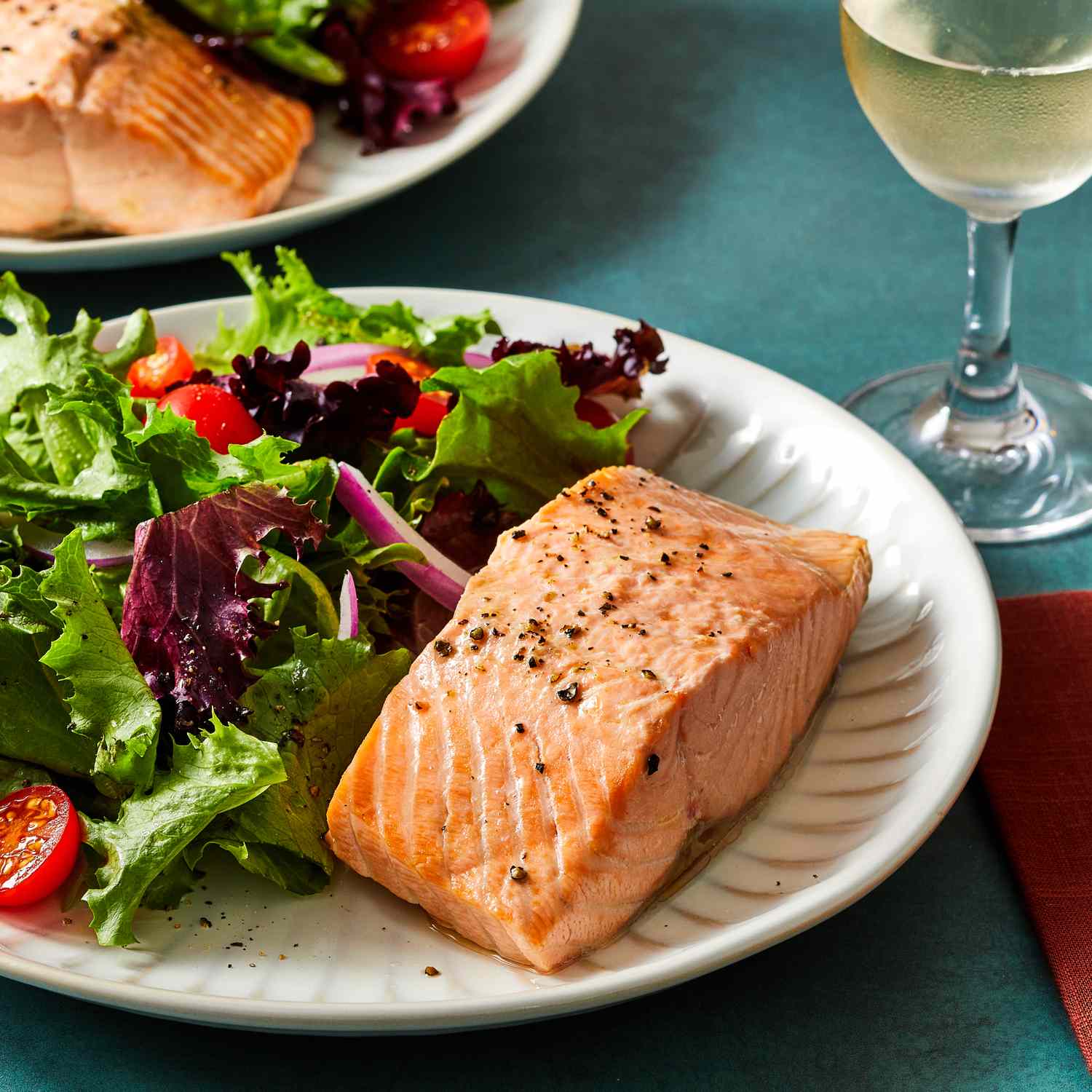 Simple Poached Salmon 