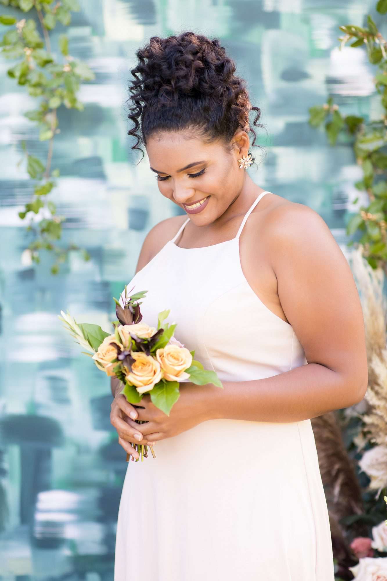 maid of honor hairstyles Curly Ponytail