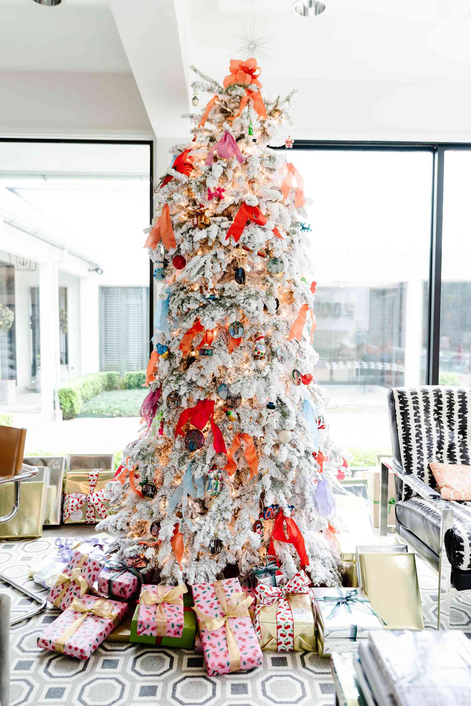 orange blue and white christmas color scheme