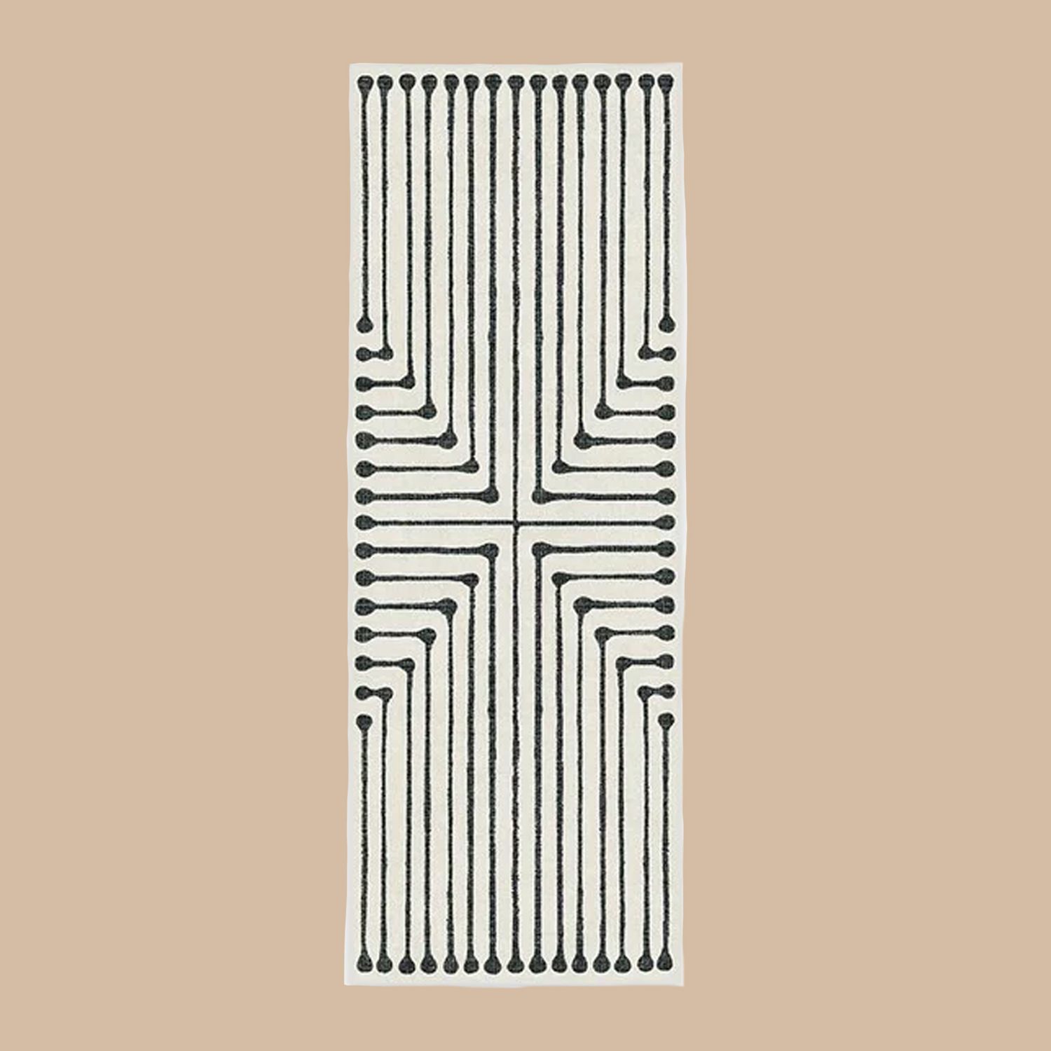 Jonathan Adler Inkdrop Black and Ivory Rug